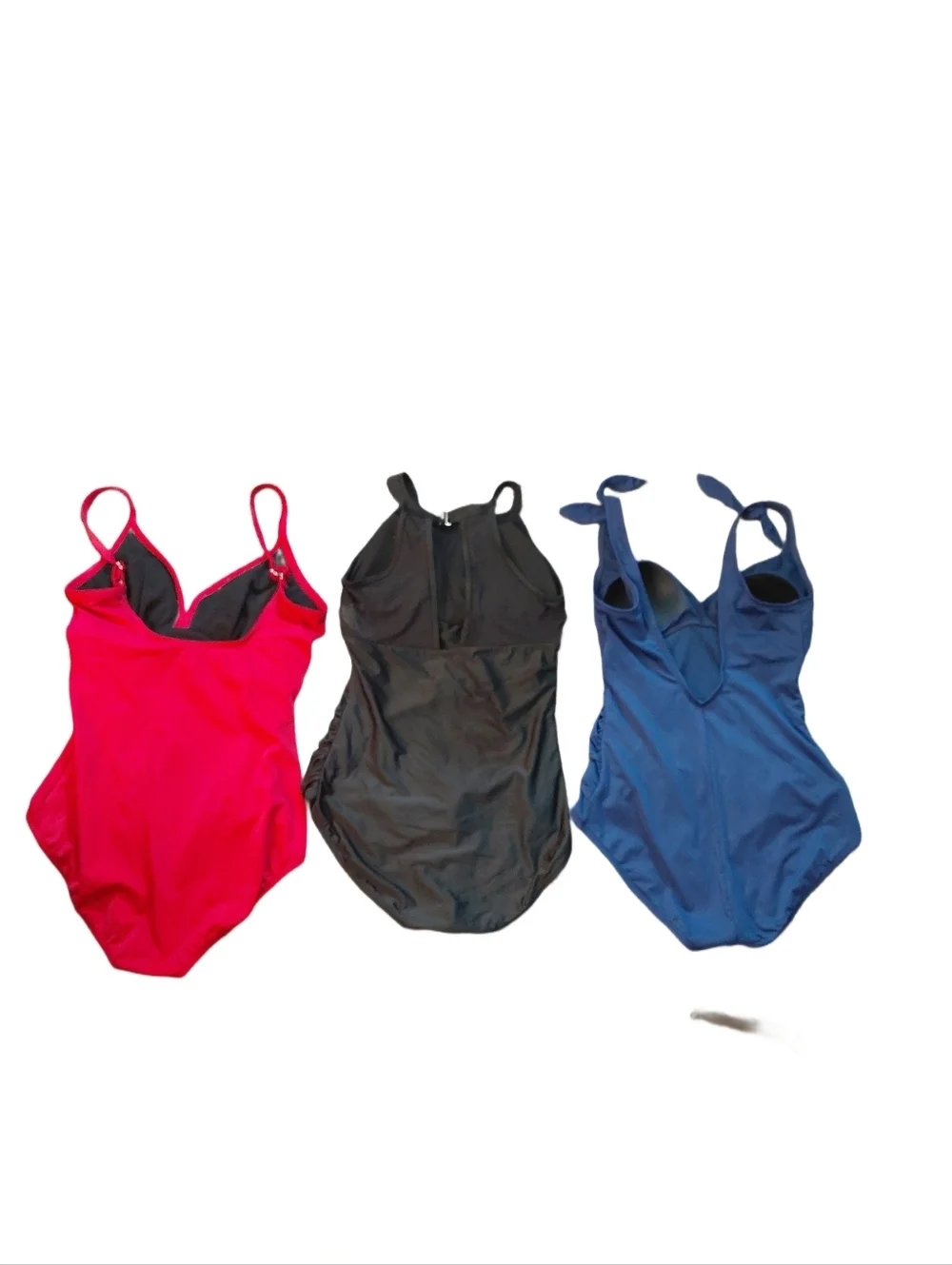 Set of three Women's one-piece Swimsuits Size 8 Medium Bathing Suits